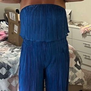 Blue 2 piece flowy outfit